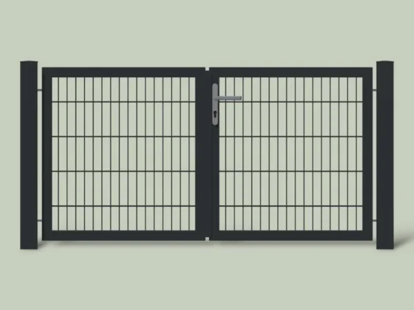 Premium Stabgittertor 2-flügelig (8/6/8mm)